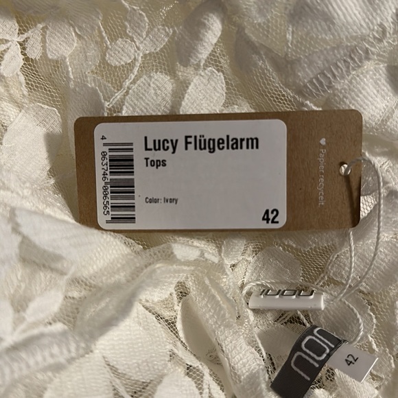 Botanical Lace Cap Sleeve Topper - Picture 5 of 5